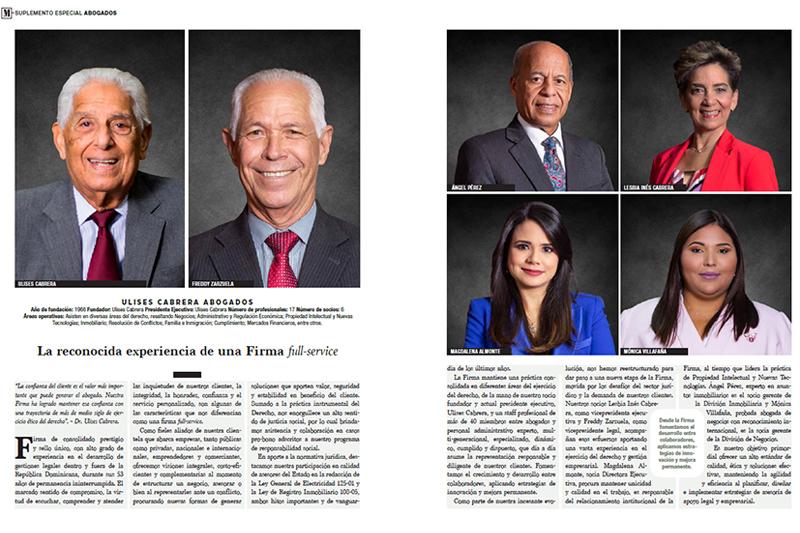 Ulises Cabrera Abogados en la revista The Power Issue 2019 de MERCADO